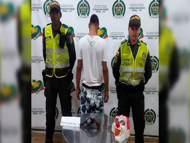 Menor disfrazado de payaso diabólico asesinó a un hombre en El Guabal