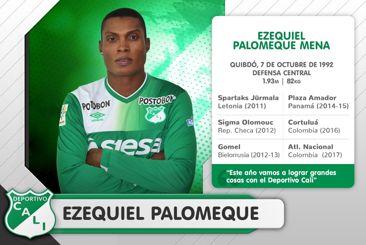 Acuerdo entre ‘verdes’, Ezequiel Palomeque llegó para reforzar al Deportivo Cali