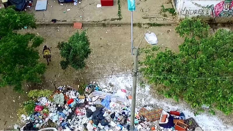 Ojo con arrojar escombros y residuos a la calle: podrían multarlo con ayuda de dron
