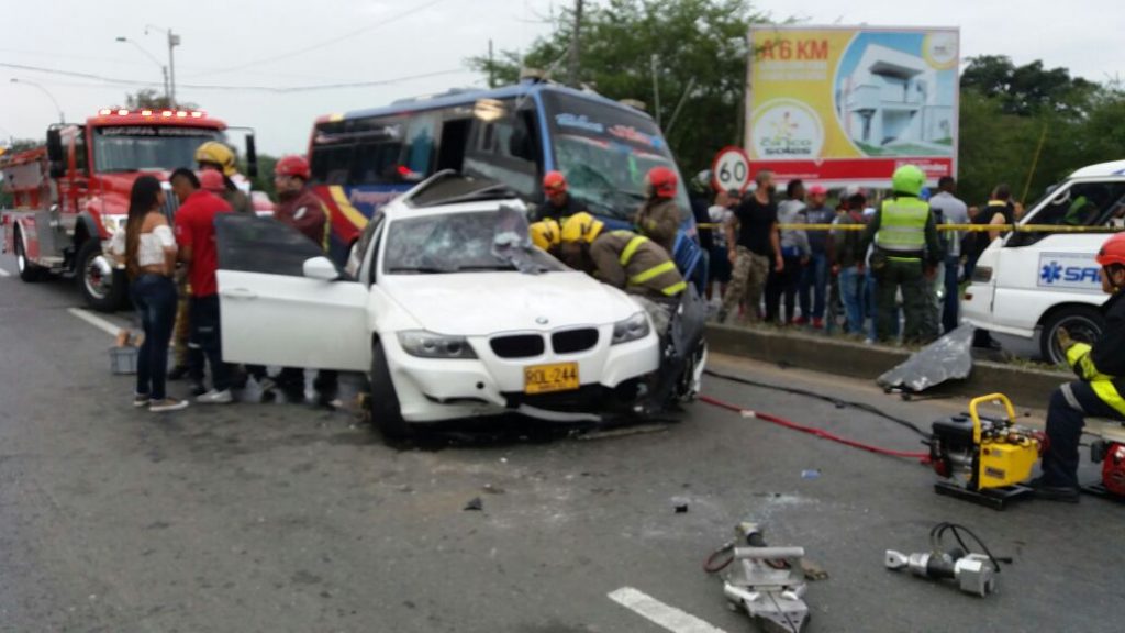 Accidente de tránsito dejó una persona muerta en la vía Cali-Jamundí