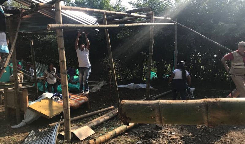 Desalojan a cerca de 50 familias que intentaron tomarse predio sobre la vía Cali-Jamundí