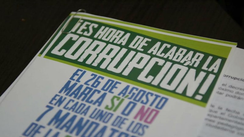En agosto los colombianos decidirán sobre la Consulta Anticorrupción