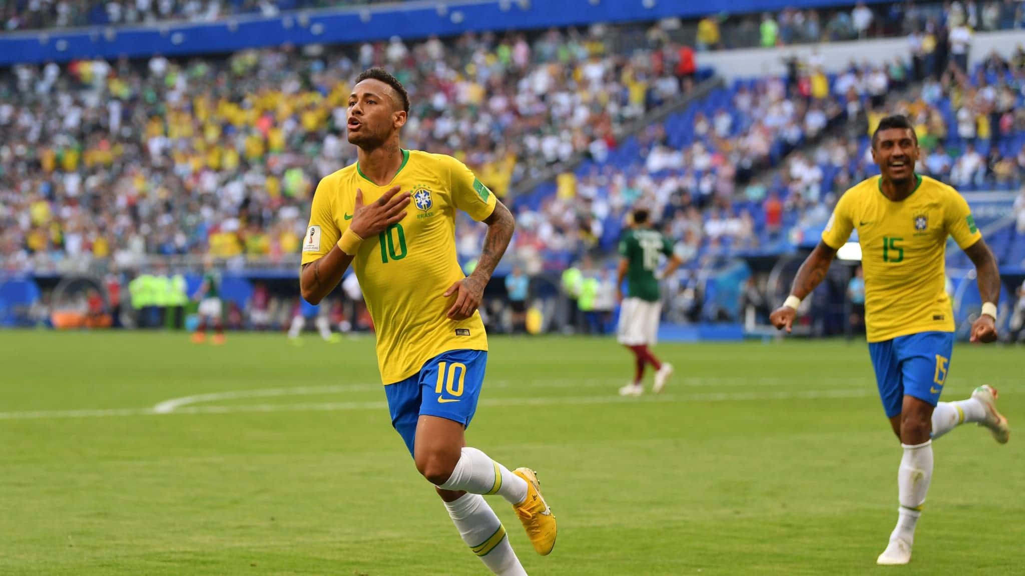 Con un Neymar de 'película', Brasil avanzó a Cuartos de final