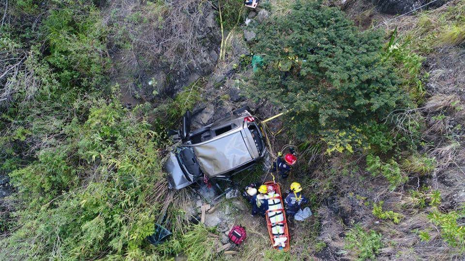 Cuatro personas lesionadas deja accidente de tránsito en vía Yumbo - La Cumbre