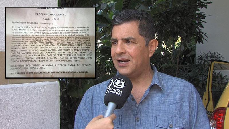 Águilas Negras amenazan de muerte al exalcalde de Cali Jorge Iván Ospina