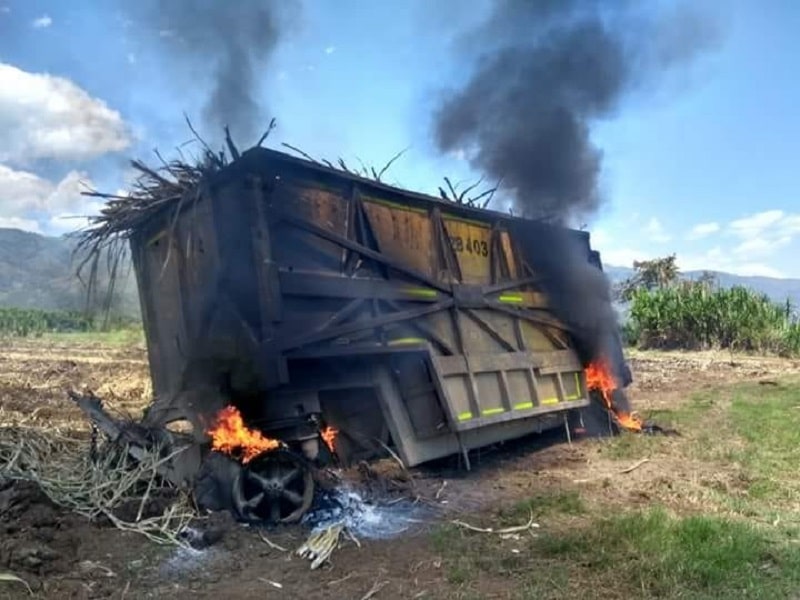 Asocaña rechaza intimidaciones y quema de terrenos de caña en Caloto, Cauca