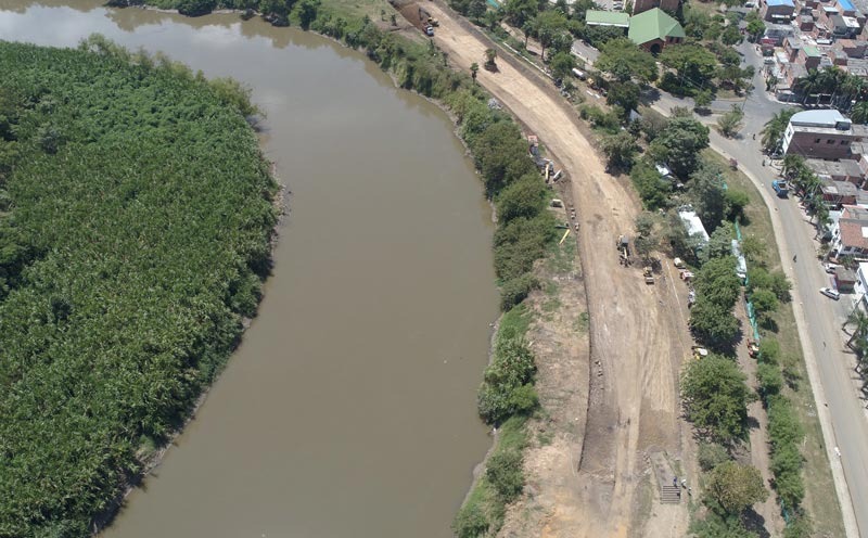 Según CVC, reforzamiento del Jarillón del río Cauca avanza en tramos más críticos