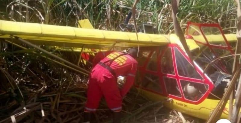 Avioneta se accidentó mientras realizaba labores de riego en Corinto, Cauca