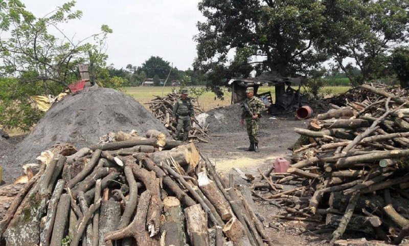 CVC ordenó suspensión de quema de carbón vegetal en sector Piles, Yumbo