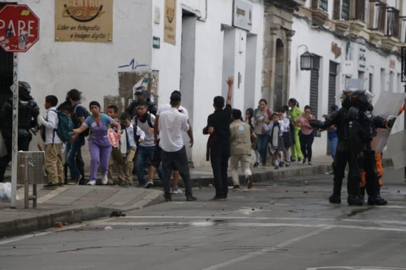 Sede del Icetex en Popayán fue atacada por encapuchados durante protesta
