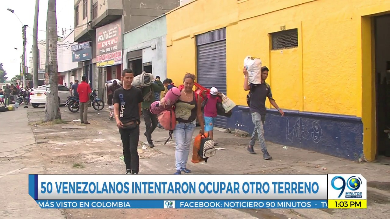 Autoridades desalojaron nuevamente a grupo de venezolanos en nororiente de Cali