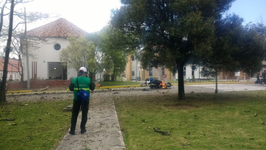 Presidente Iván Duque condenó "acto terrorista" en Escuela de Policía de Bogotá