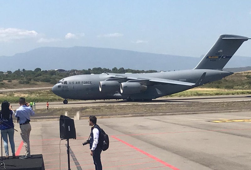 Llegó a Cúcuta tercer cargamento de ayuda humanitaria de EEUU para Venezuela
