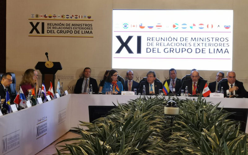 Grupo de Lima anuncia medidas "más claras" para incrementar presión en Venezuela