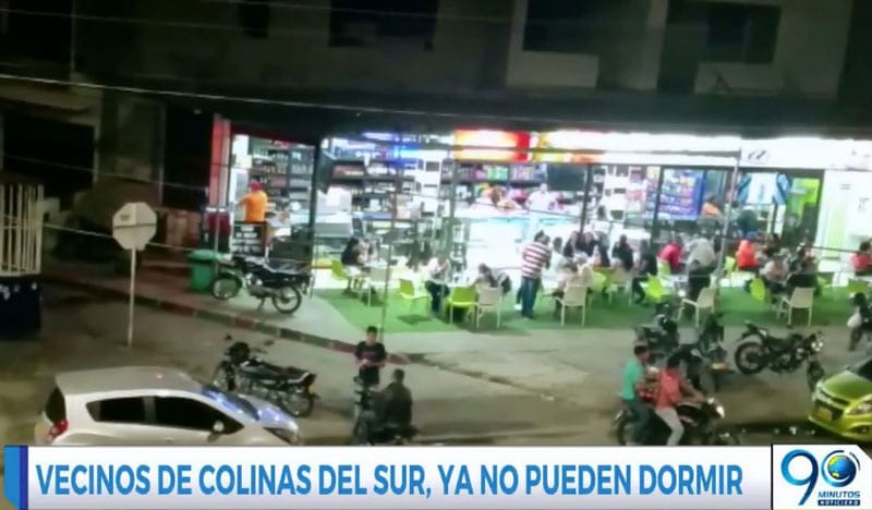 Malestar por shows de estanco en plena calle del barrio Colinas del Sur, en Cali
