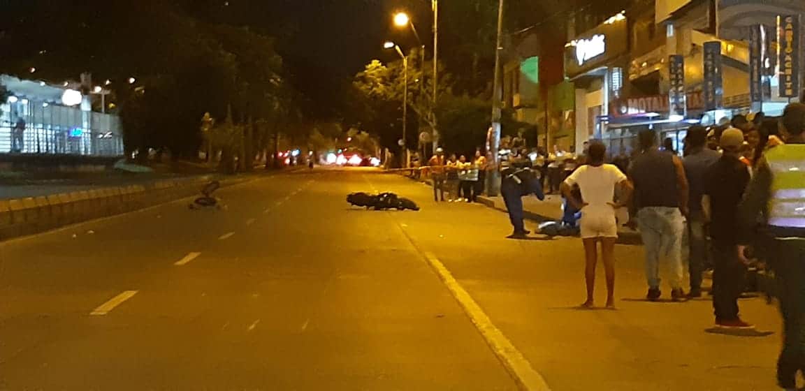 Un motociclista muerto y un ciclista herido dejó accidente de tránsito en Cali