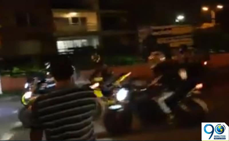 Piques ilegales de motociclistas en barrio Valle del Lili tienen en alerta a la comunidad