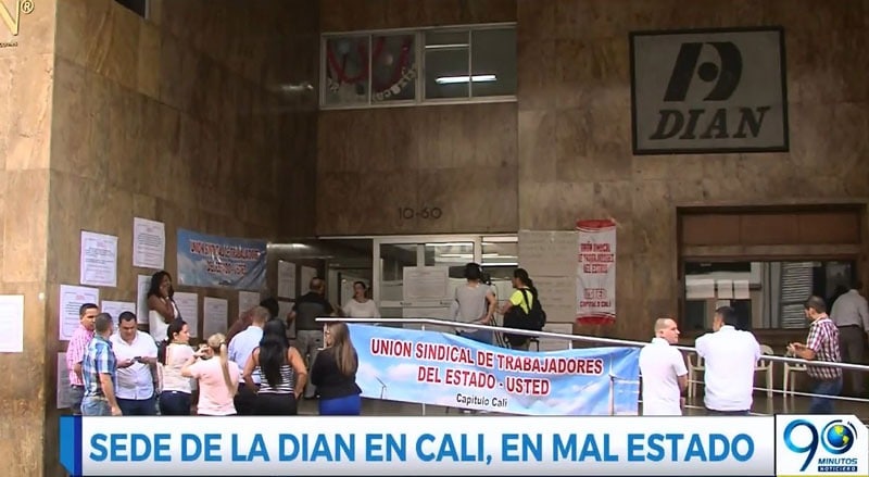 Trabajadores de la Dian en Cali se sienten inseguros en edificio donde laboran