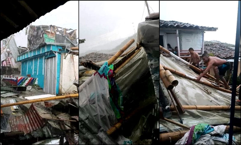 Al menos 20 casas afectadas dejó fuerte vendaval registrado en el norte del Valle