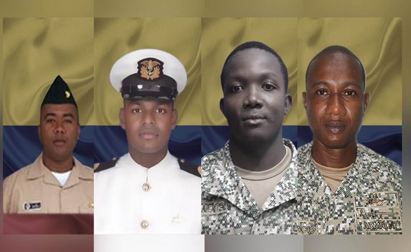 Confirman que 4 cuerpos hallados en Punta Soldado eran de militares desaparecidos