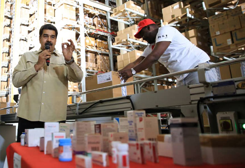 Maduro dice que aceptará medicinas enviadas por ciudadanos de EEUU