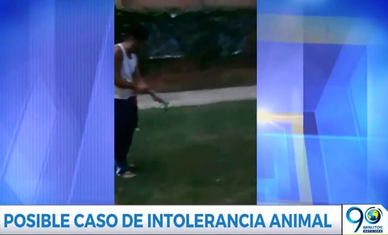 Sorprenden a hombre rociando sustancia en parque donde pasean mascotas en El Caney