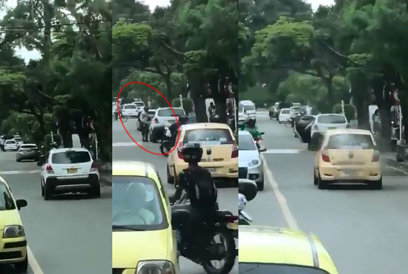 Conductor arrolló en Cali a presunto ladrón, pero este se levantó y también lo robó