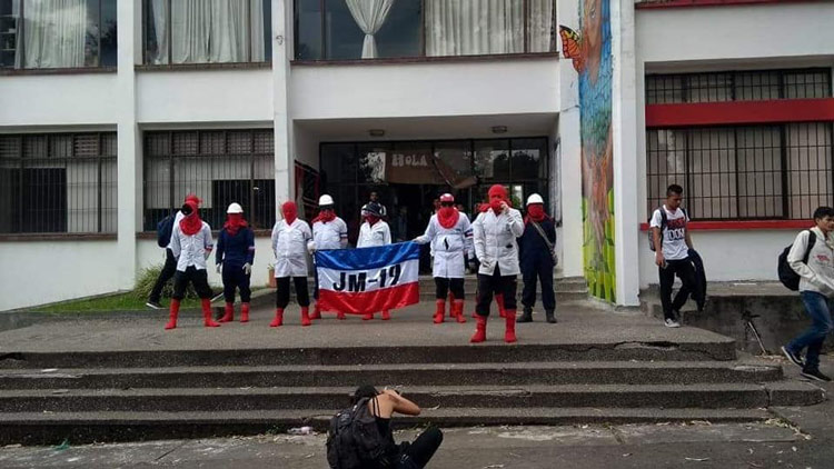 Juventudes M-19, el grupo detrás de los recientes disturbios en Univalle