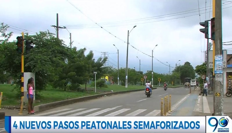 Secretaría de Movilidad adelanta instalación de otros 4 cruces semaforizados en Cali