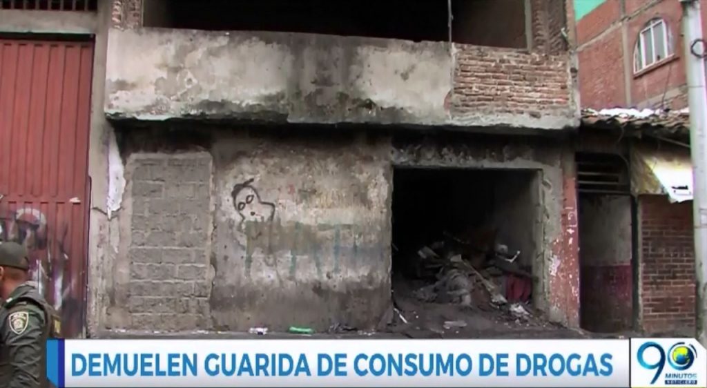 Demuelen ‘El Túnel del Tiempo’, casa de consumo de drogas en Cali
