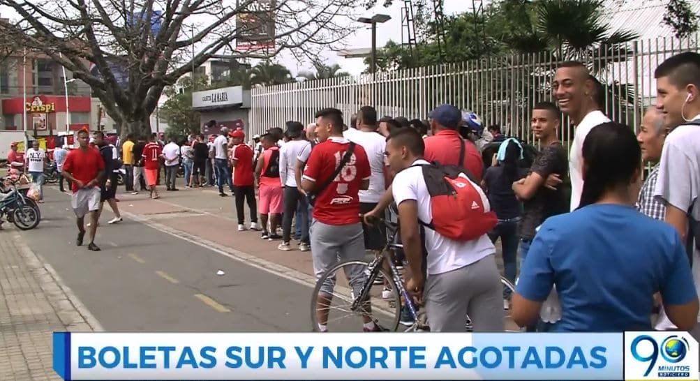 Hinchas agotaron boletería para tribunas norte y sur para América-Millonarios