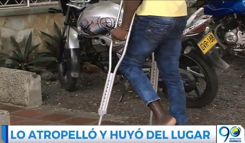 Hombre que fue atropellado por camioneta en Cali, identificó al agresor y pide justicia