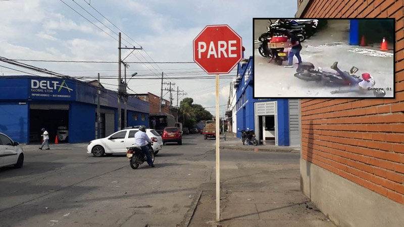 Por ola de accidentalidad, piden señalización en un cruce del barrio San Nicolás