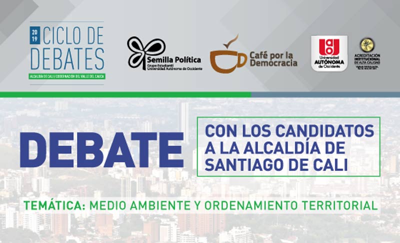 Llegan los candidatos aspirantes a la Alcaldía de Cali a la UAO