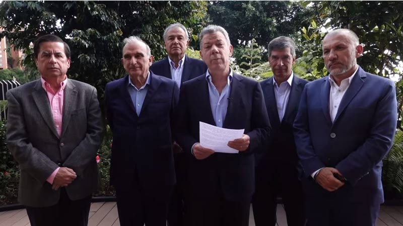 Expresidente Santos aconseja a Duque acelerar implementación de acuerdo de paz