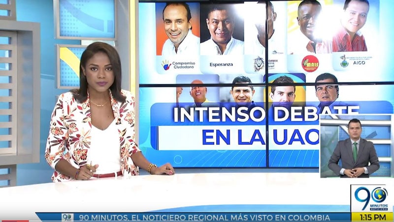 Estos fueron los momentos más intensos del debate con los candidatos a la Alcaldía