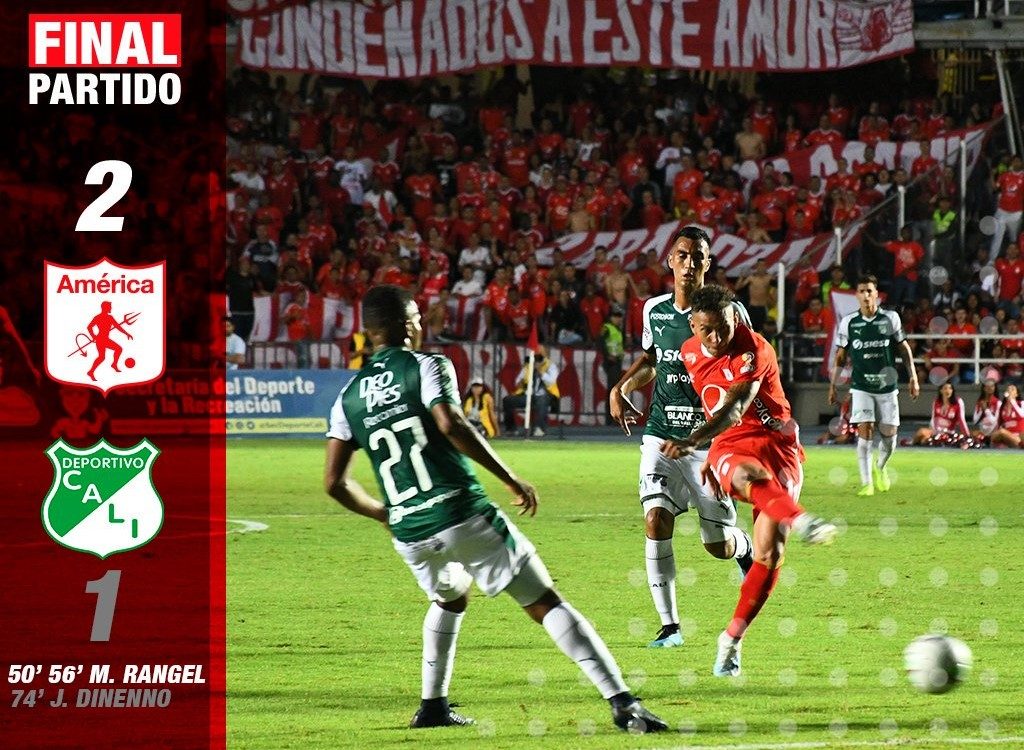 La fiesta es del rojo: América venció a Deportivo Cali 2-1 en el Pascual