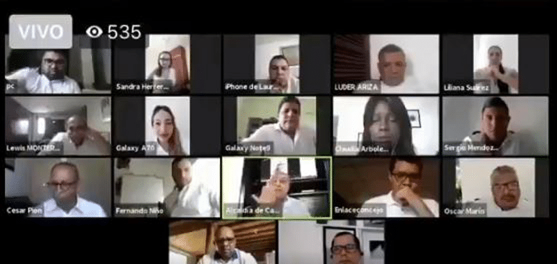 Con insultos y fuertes acusaciones terminó sesión virtual entre alcalde y concejales de Cartagena