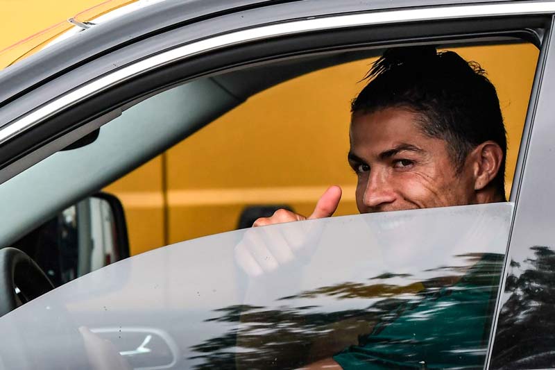 Cristiano Ronaldo regresó al centro deportivo del Juventus 72 días después