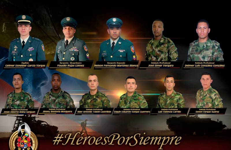 Buzos recuperan dos últimos cuerpos de militares tras caída de helicóptero en Guaviare