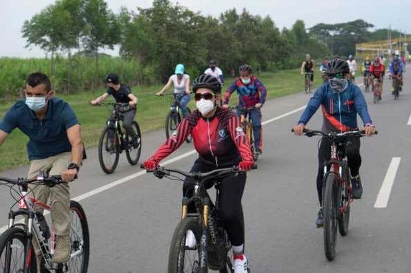 Ciclorruta Cali- Palmira es activada hoy por cientos de ciclistas
