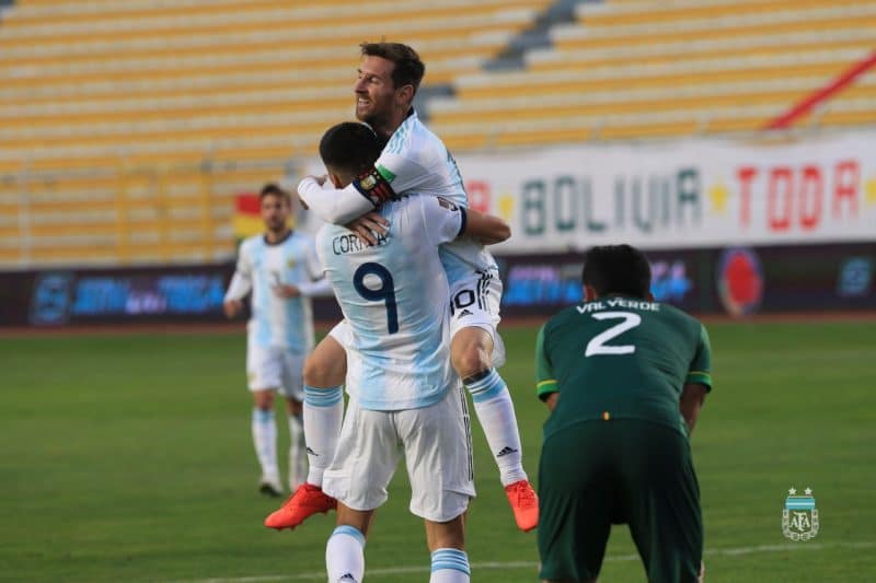 Argentina superó a Bolivia 1-2 y Ecuador goleó a Uruguay 4-2