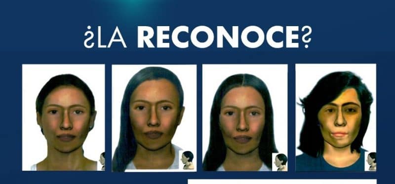Fiscalía publicó reconstrucción morfológica de mujer desaparecida