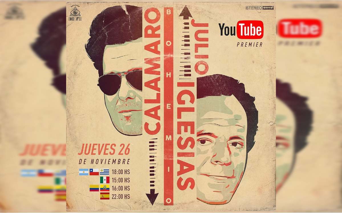 “Bohemio”: el nuevo sencillo de Andrés Calamaro junto a Julio Iglesias