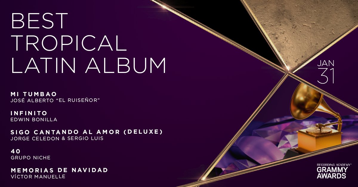 Grupo Niche y varios artistas colombianos nominados al Grammy Anglo 2021