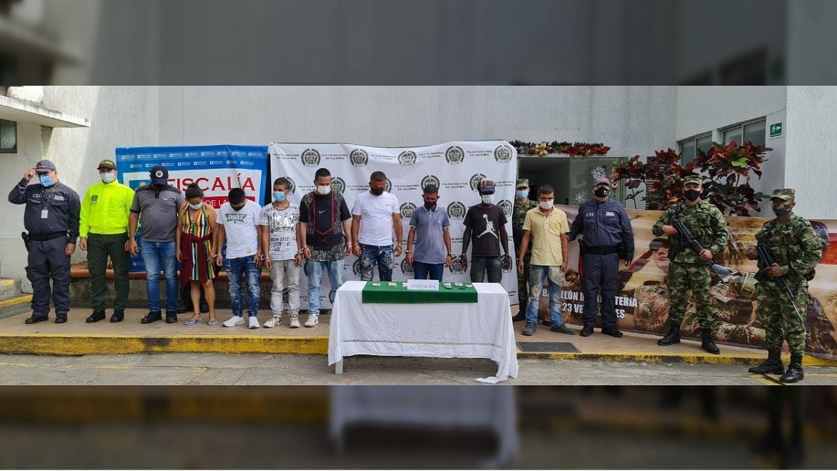 Capturadas 10 integrantes de la banda delincuencial 'Los Cofla' en Cartago