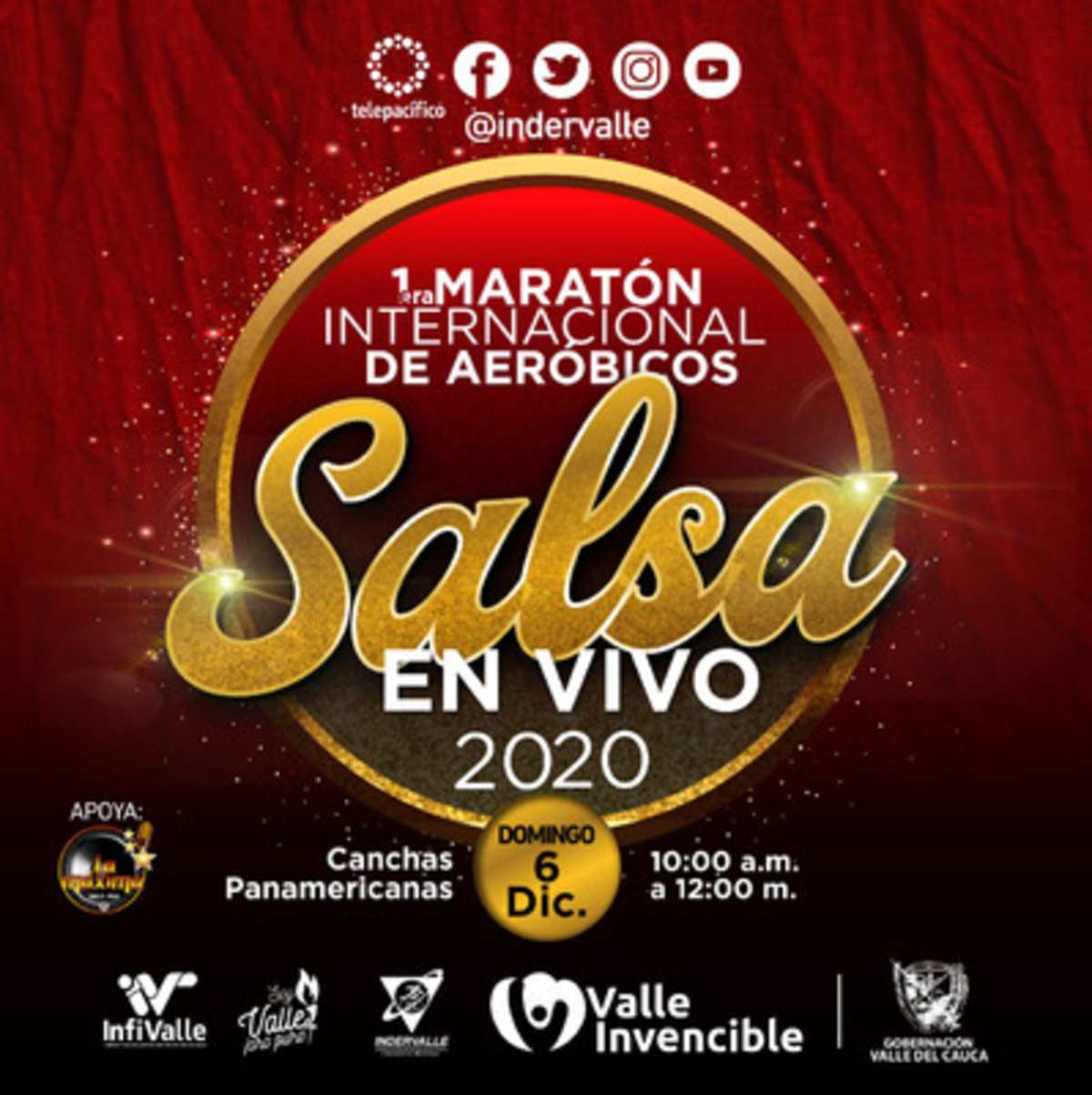 Primera Maratón Internacional de Aeróbicos a ritmo de salsa en Cali