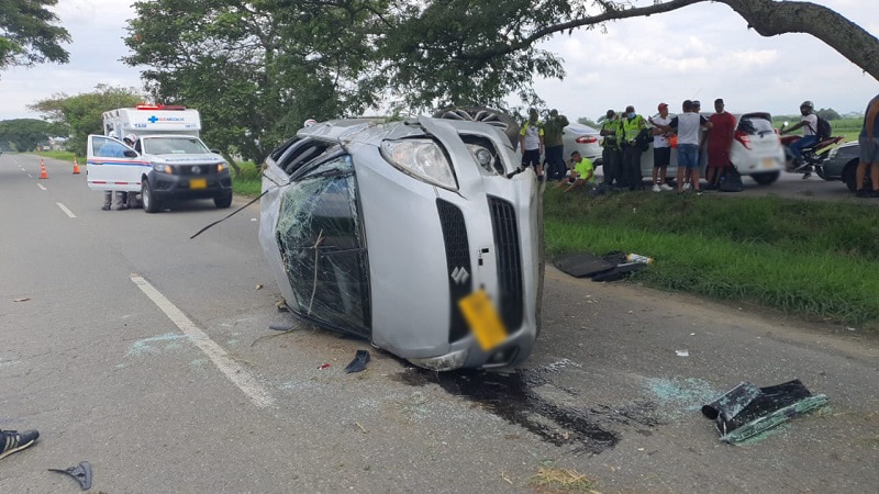 Jugadores del Orsomarso de Palmira sufrieron un accidente automovilístico