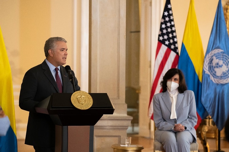 Presidente Duque agradece apoyo de EE.UU en la reactivación económica del país