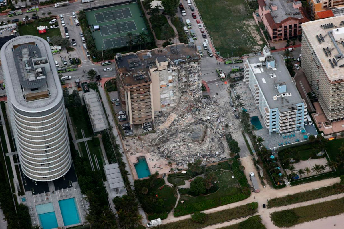 Seis colombianos residían en edificio que colapsó en Miami, EEUU